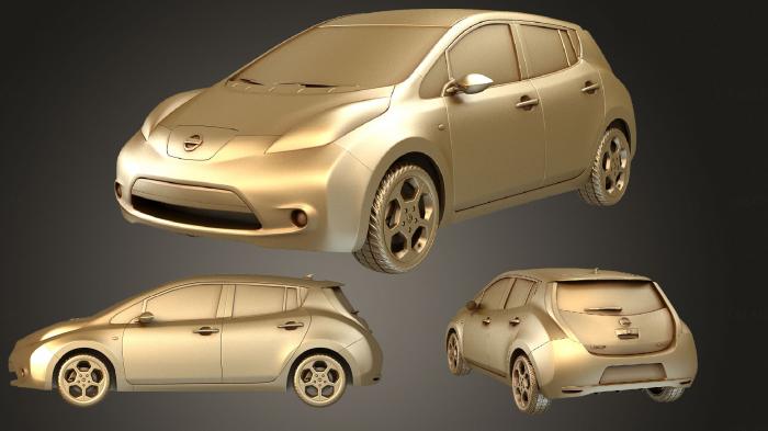 نموذج ثلاثي الأبعاد لآلة CNC السيارات والنقل نيسان ليف 2011